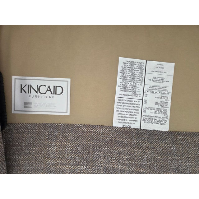 Transitional Kincaid Furniture Living Room Davin Conversation Sofa For Sale - Image 3 of 4
