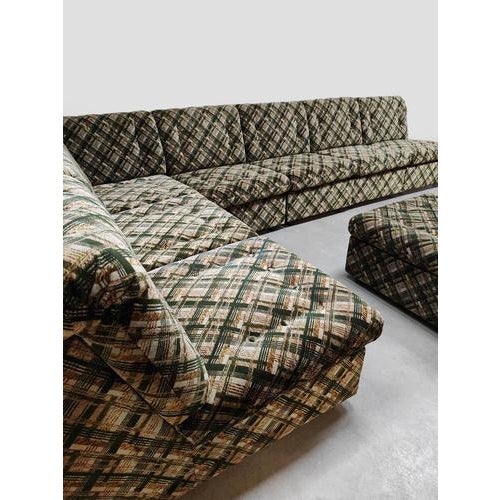Vintage Checkered Modular Sofa, 1970s For Sale - Image 10 of 10