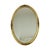 1960s Hollywood Regency Golden Mirror Oval Deknudt Classic For Sale - Image 5 of 16