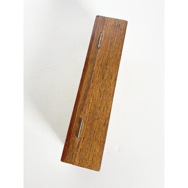 Beige Rectangular Wooden Box with Marquetry Decoration, France, 1950 For Sale - Image 8 of 12