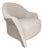 Artefacto Soft Ivory Lounge Chair With Leather Back For Sale