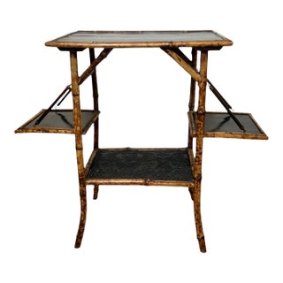 English Bamboo Side Table For Sale