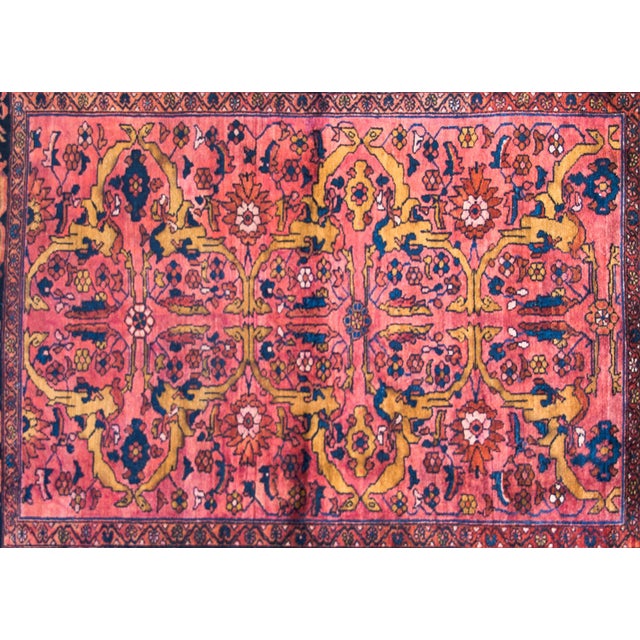 Textile Early 20th Century Persian Lilihan Rug For Sale - Image 7 of 14