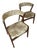 Pair of Teak Upholstered Danish Modern Chairs Attributed to Kai Kristiansen For Sale