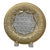 Mid 20th Century Intricate, Decorative 7" Plate With Cut Glass Center Surrounded by a Heavy Gilded Border For Sale