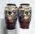 Mid-Century Modern Vintage Mid-Century Japanese Satsuma Moriage Porcelain Vases - A Pair For Sale - Image 3 of 8