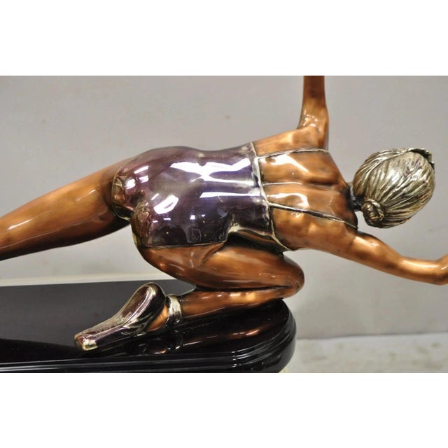 Late 20th Century Federico Cardona Bronze Sculpture of Ballet Dancer on Marble Base 32/250 For Sale - Image 10 of 13