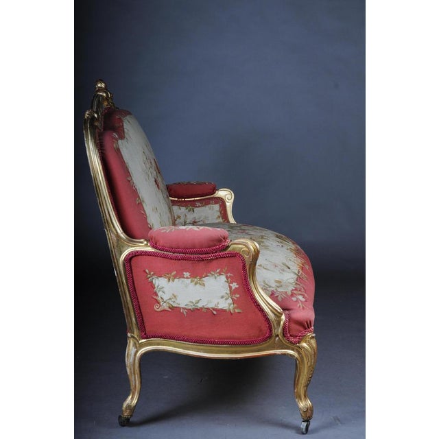 Royal Louis XV or Rococo Tapestry Sofa & Chairs, 1880s, Set of 3 For Sale - Image 12 of 18