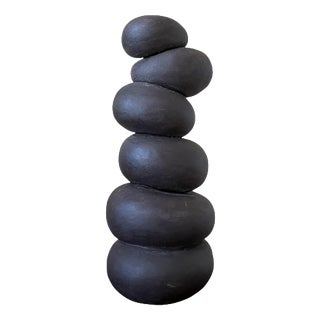 Modder Stacked Miracles Ceramic Sculpture by Françoise Jeffrey For Sale