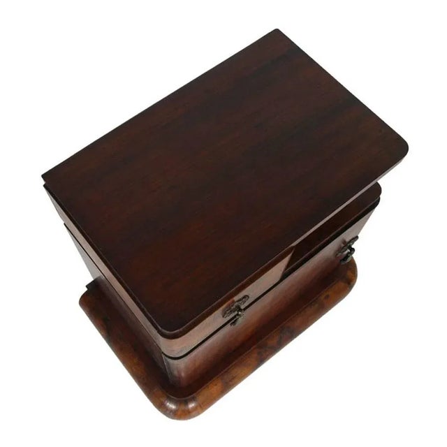 Walnut Burl Nightstands, Set of 2 For Sale - Image 4 of 6