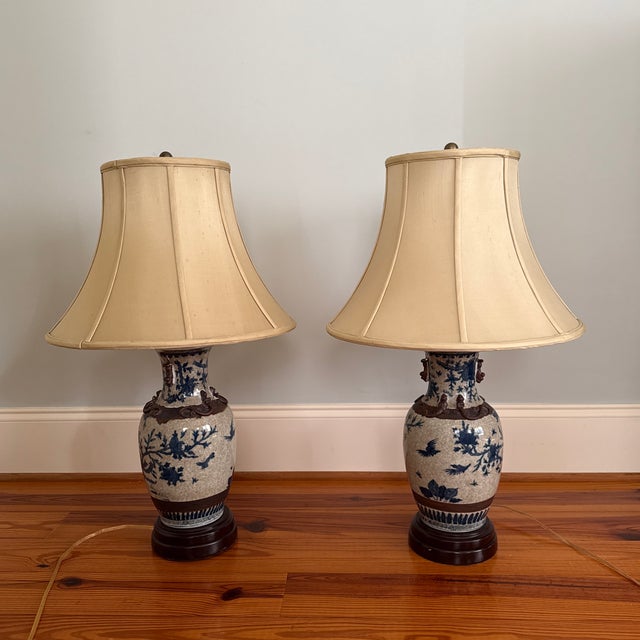 Late 20th Century Ginger Jar Lamp - a Pair For Sale - Image 6 of 6