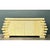 This vintage credenza is defined by its bold, sculptural side panels, each built from a stacked column of rounded, tubular...