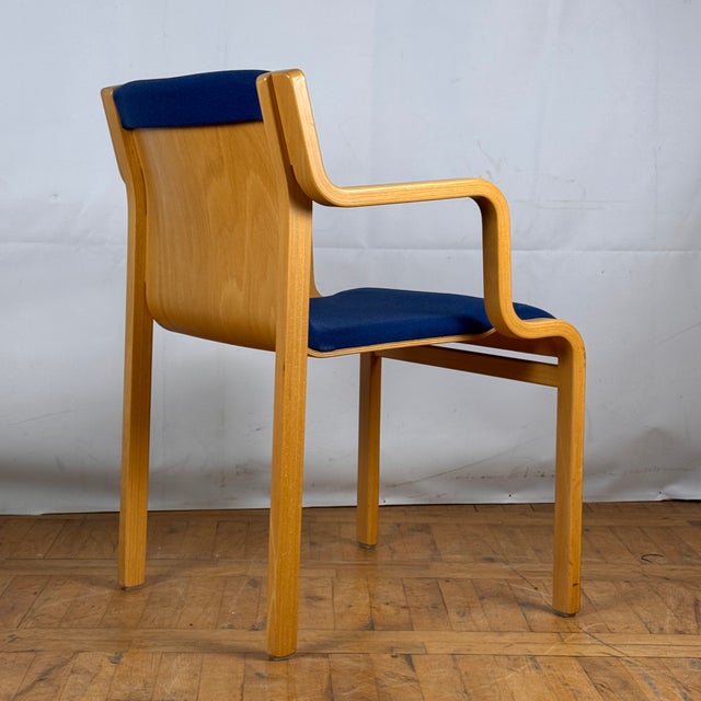 Blue Börge Lindau Chairs by Börge Lindau & Bo Lindekrantz, 1970s, Set of 5 For Sale - Image 8 of 10