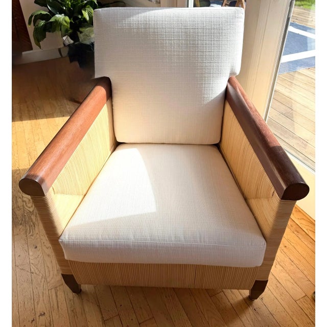 1990s Woven Lounge Chair by Donghia For Sale - Image 5 of 18