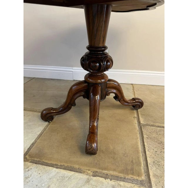 Mid 19th Century Antique Victorian Rosewood Tea Table, 1860 For Sale - Image 5 of 13