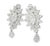 Magnificent 18K White Gold Diamond Drop Earrings. Metal: 18K White Gold Gemstones: Numerous Brilliant Round Diamonds -...