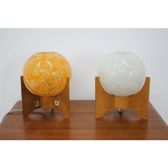 Rocket Table Lamps from Pokrok Zilina, 1960s, Set of 2, in Very Good conditions. Designed 1960 to 1969 European Plug (up...