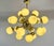 Brass and Murano Glass Sputnik Chandelier in Sage Green, 2000s For Sale - Image 4 of 12