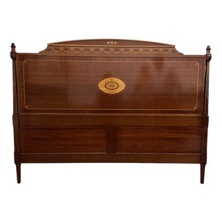 20th Century Edwardian Headboard in Wood, England, 1930s For Sale