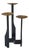 Brutalistic Candle Stand in Brass and Wrought Iron, France, 1970s For Sale