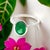 Traditional Natural Solitaire Emerald Ring Size 6.5 14k White Gold 2.5 Cts Certified For Sale - Image 3 of 14