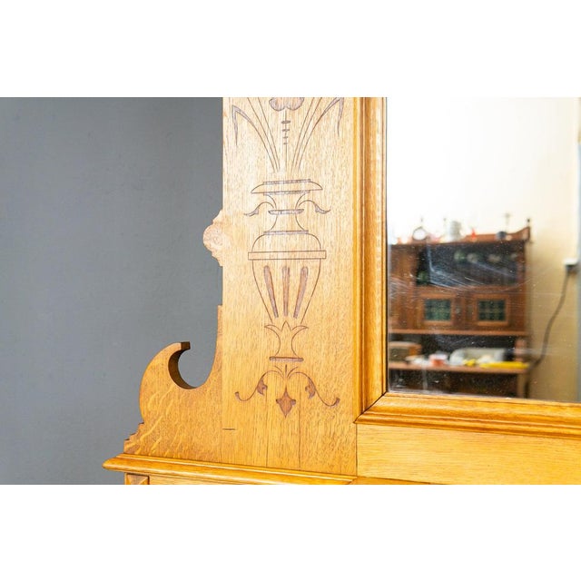 Vintage Mirror Hallway Cupboard For Sale - Image 13 of 18