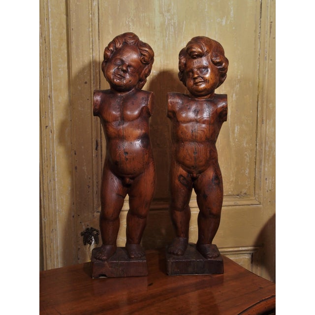 Italian 18th Century Angels - a Pair For Sale - Image 10 of 10
