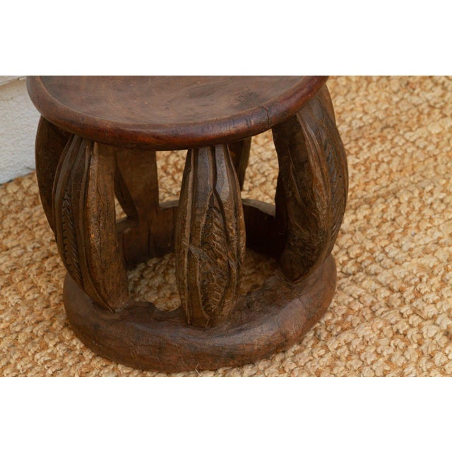 Antique Rustic Minimalist Lobi Stool For Sale In Los Angeles - Image 6 of 8