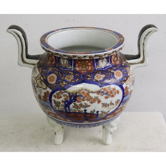 Ceramic Fine 19th Century Japanese Imari Lidded Koro For Sale - Image 7 of 9