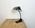Bauhaus Green Enamel Bank Lamp from Bur, 1930s For Sale - Image 3 of 18