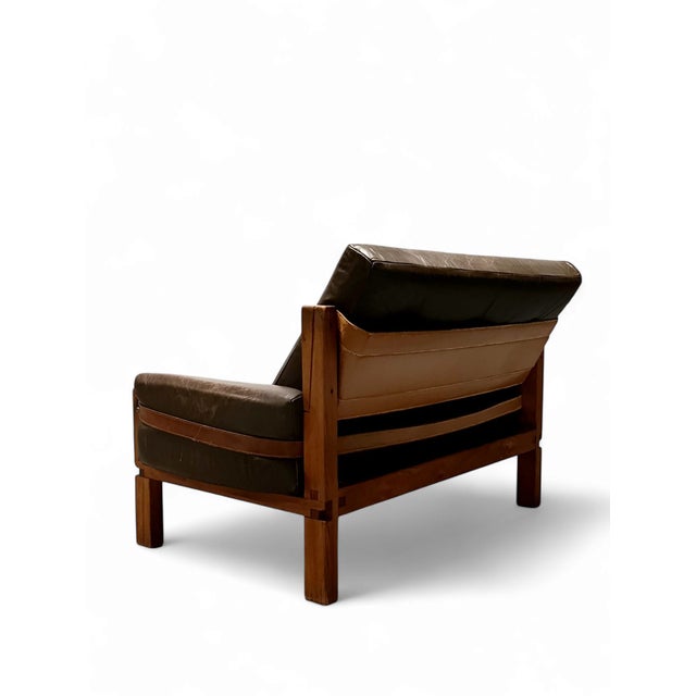 Pierre Chapo Model S17Z Love Seat attributed to Pierre Chapo, France, 1960s For Sale - Image 4 of 12
