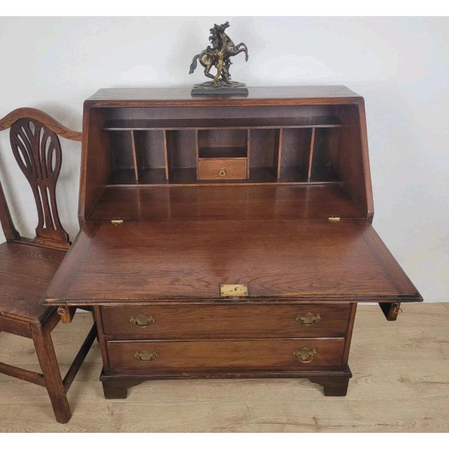 This beautiful mid-20th century Vintage reproduction Writing Bureau Desk would make for a wonderfully addition to a...