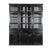 19th Century English Ebonised Pine Breakfront Housekeepers Cabinet For Sale