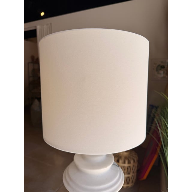 Noir White Marble Table Lamp For Sale - Image 4 of 7