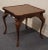 Early 21st Century Maitland Smith Solid Mahogany Traditional Chippendale Style 32" Square Game Table W. Drink Coasters 1692/06038 For Sale - Image 5 of 12