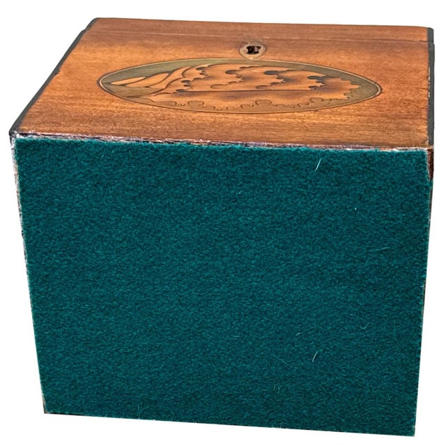 Georgian Satinwood Tea Caddy Butterfly Inlay, 1790 For Sale - Image 11 of 13