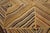 1890s Camel Log Cabin Folk Art American Hooked Rug 4' 5' 'X 4' 5'' Wowen Wool Carpet For Sale - Image 10 of 13