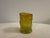 Victorian 1960s Amber Carnival Glass Face Toothpick Holder | Figural Glass Crown Vase / Trinket Cup For Sale - Image 3 of 8