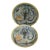 Pair of 19th Century French Majolica Palissy Platters For Sale