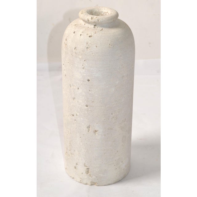 Fratelli Martini 1970s Fratelli Manelli Style Venetia Travertine Stone Bottle Vessel Vase Raymor Italy For Sale - Image 4 of 12