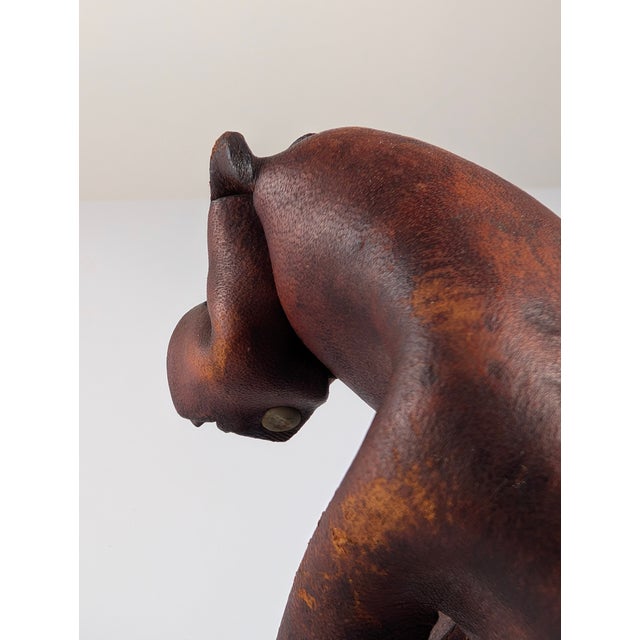 Vintage Leather Boxer Dog, Germany, 1960s For Sale - Image 4 of 9