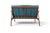 1960s Vintage Teak Framed Loveseat With Jewel Toned Cushions For Sale - Image 9 of 9