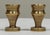 Vintage petite brass candlesticks featuring a classic "beehive" design with a wide base to provide stability and catch wax...
