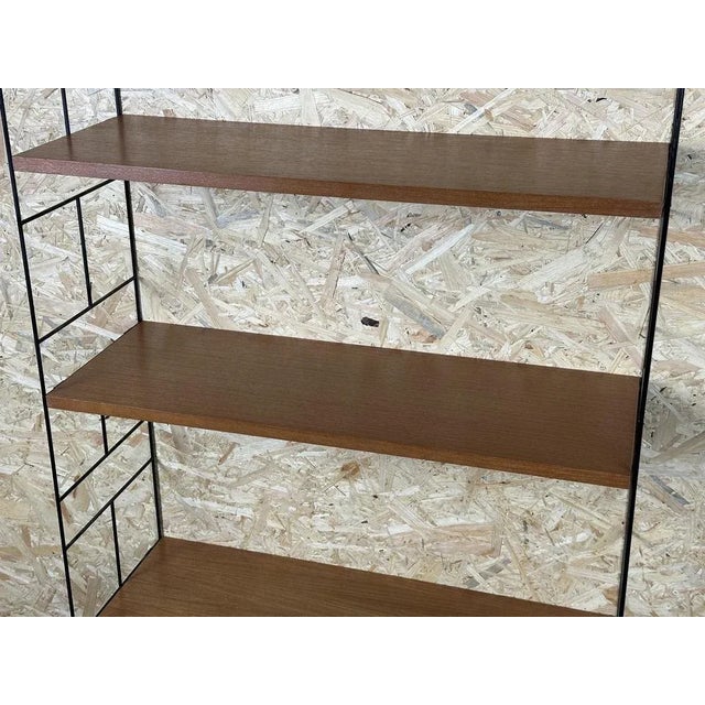 1960s Danish String Style Wall Shelf in Teak from WHB, Germany, 1960s For Sale - Image 5 of 18