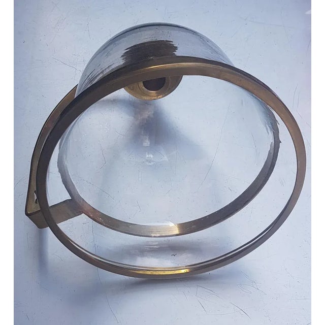 Ship Candlestick with Brass Wall Mount For Sale - Image 4 of 5