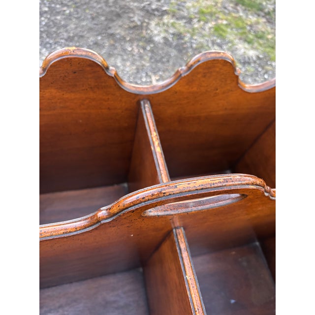 Vintage Georgian Style Chippendale Mahogany Cellerette Decanter Box For Sale In Louisville - Image 6 of 12