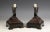 Pair of Victorian Egyptian Revival Bronze & Rouge Marble Sphinx Candle Holders from a private English collection Good...