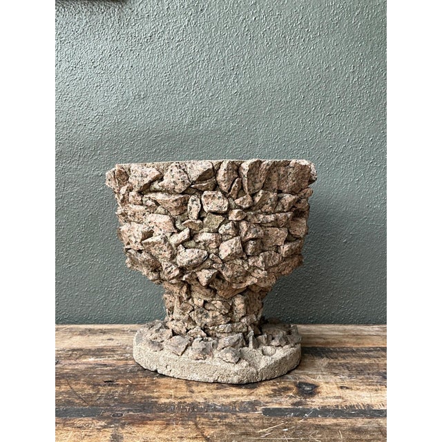 Vintage Stone Aggregate Planter For Sale In West Palm - Image 6 of 17
