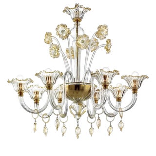 Lyvely Floreal Romantic Murano Glass Chandelier by Simoeng For Sale