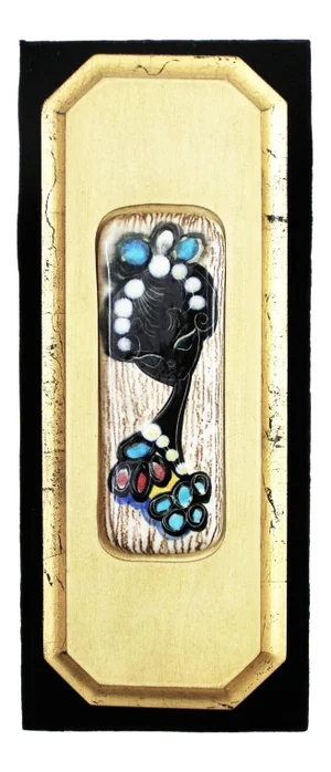 1960s Fantoni-Style Ceramic Wall Plaque